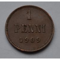 Финляндия, 1 пенни 1909 г.