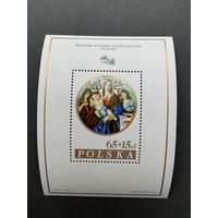 Польша 1985 Блок Mi.96 тип I с маркой "Международная филателистическая выставка "ITALIA-85"" (чистый**) Mi.2997 каталог 3.60 евро