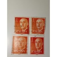 Испания  1955 Франсиско Франко, испанский генерал и диктатор.