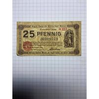 25 пфенигов (нотгельды) г. Германия.-2012