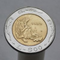 Сан-Марино 500 лир 1989 Шестнадцать веков истории