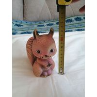 Игрушка резиновая пищалка белочка