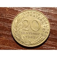 Франция 20 сантимов 1983