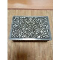 СЕРЕБРЯНАЯ ШКАТУЛКА,511 ГРАММ! 800 ПРОБА! ИНДОНЕЗИЯ! КРАСОТИЩА!