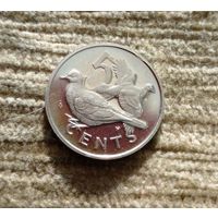 Werty71 Британские Виргинские острова 5 центов 1973 птица