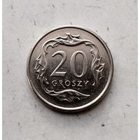 20 грошей 2018 года Польша. Третья Республика. Шикарная монета! Как новая!