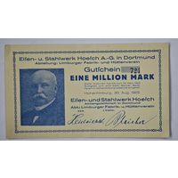 1923 год 1 000 000 марок Германия