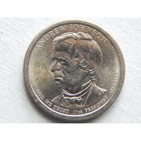 США 1 доллар 2011г.Эндрю Джонсон (17-ый президент).
