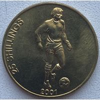 Сомали 25 шиллингов 2001 г. Футболист