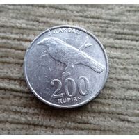 Werty71 Индонезия 200 рупий 2003 птица балийский скворец