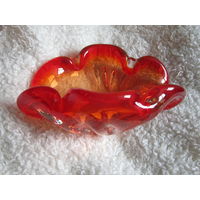 ШИК! Ваза . Богемское красное стекло