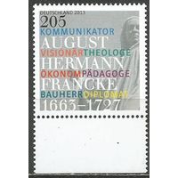 Германия. 350 лет со дня рождения А.Г.Франко. Богослов. 2013г. Mi#2989.