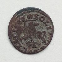 Солид 1666 г. Литва. Голова оленя.