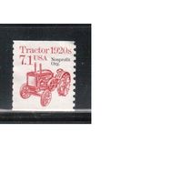 США-1987, (Мих.1865), * (без клея), Стандарт, Транспорт, Трактор (одиночка)