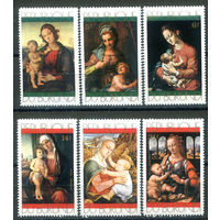 Бурунди - 1971г. - Рождество. Картины - 6 марок - полная серия, MNH [Mi 798 A - 803 A]. #3-Bu-Z-1-26