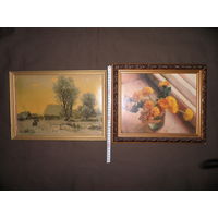 Две картины репродукции времён СССР.С рубля.