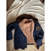 Оригинальная куртка советских пилотов на натуральном стриженном мехе барашка уже с РЕДЧАЙШИМ !!! логотипом на рукаве! В размере 50-3.