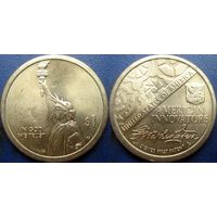 США. 1 доллар 2018. N1 Американские инновации. Первый патент. Минтмарка  P.