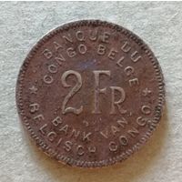 Бельгийское Конго  2 франка, 1947 г., KM# 28