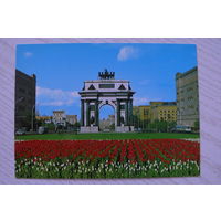Москва. Триумфальная арка; чистая, рекламная открытка, Аэрофлот.