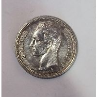 1 боливар 1960 Венесуэла портретное серебро