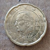 Бельгия 20 евроцентов 2011 г., KM# 299