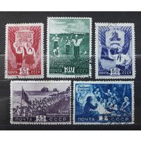 СССР 1948г. Серия из 5 марок. Пионеры. гаш.