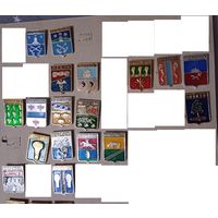 Один значек – 1 рубль. Серия квадраты. Клеймо – русский сувенир. Лот 5.