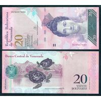 Венесуэла 20 боливара 2013 год, UNC