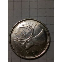 25 центов Канада 2008 год