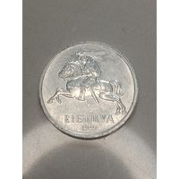 Литва 1 цент 1991 года .