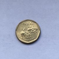 100 рупий 1998 Индонезия