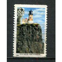 США - 1995 - Маяк 32C - [Mi.2576] - 1 марка. Гашеная.  (Лот 23JB)-TG3P56