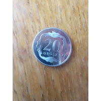 Монеты. Европа. Польша 20 грош 2025 г.