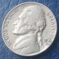 5 центов  1947 США МД Филадельфия