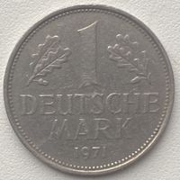 Германия 1 марка 1971 г. F