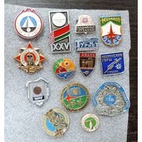 Значки "Туризм" СССР - 14 шт.