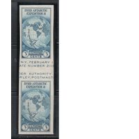 США-1935, (Скотт.768а),  **,   Антарктическая экспедиция, Карта, БЗЦ