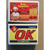 Спичечные коробки 5 х 3.5 х 1.5 см, серия "ОК", спички