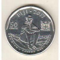 Фиджи 50 цент 2017 Команда Фиджи по регби-7 чемпионы Олимпиады 2016