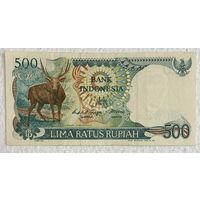 Банкнота 500 рупий 1988 год. Индонезия. НЕ БЫЛА В ОБОРОТЕ.