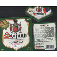 Пивная этикетка. Svijany - Чехия