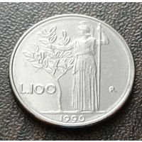 Италия 100 лир, 1990    ( 1-1-3 )