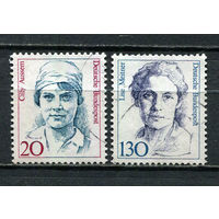 ФРГ - 1988 - Стандарты. Известные женщины - [Mi. 1365-1366] - полная серия - 2 марки. Гашеные.  (Лот 69Gz)-T4P37