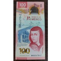 Мексика 100 песо 2021 пресс P-134c.1 полимер UNC IBNS 2020 - банкнота года