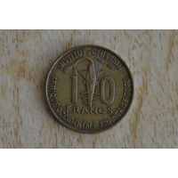 Того 10 франков 1957 с 1 руб