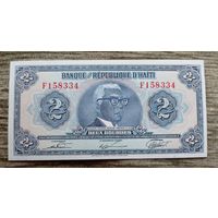 Werty71 Гаити 2 гурда 1980 UNC банкнота