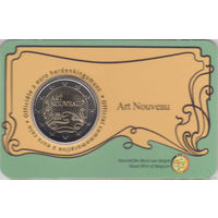 2 евро 2023 Бельгия Арт нуво. Новое искусство блистер BU