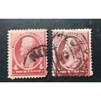 США \а1\ 1888. Персоналии. Президент США \Sc215\разный цвет. кц- 2шт 55дол