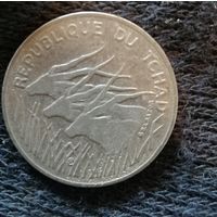 Чад 100 франков, 1990 г., KM# 3